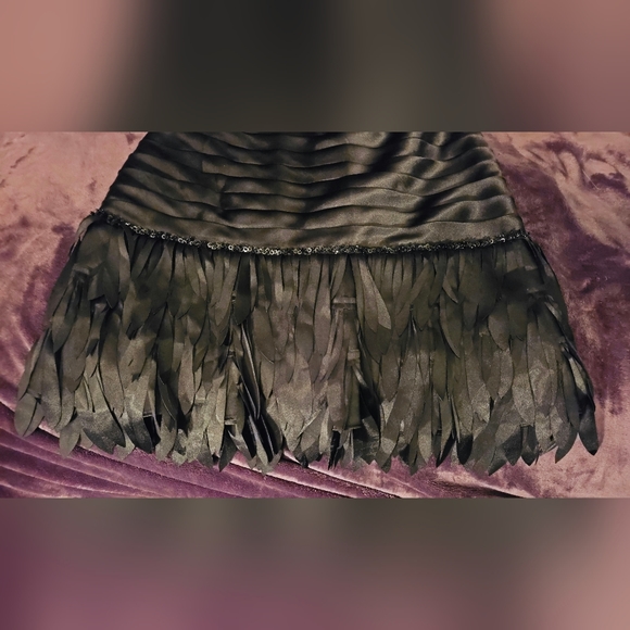 White House Black Market Strapless Satin Midi Dress Size 00 - Picture 3 of 6